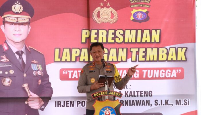 Resmikan Lapangan Tembak Polres Barut, Kapolda Kalteng : Jadikan Fasilitas Ini Sarana yang Efektif dan Bermanfaat Bagi Dinas serta Masyarakat