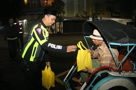 Sahur on the road, kapolresta malang kota perkuat harkamtibmas sambil