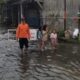 Sebagian kota semarang terendam banjir setelah hujan deras berhari hari