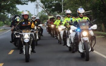 Tekan aksi balap liar, kapolres semarang pantau jalan protokol saat