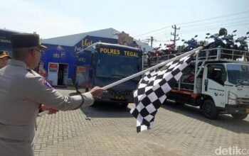 Valet ride polda jateng resmi beroperasi, antar pemudik motor dari